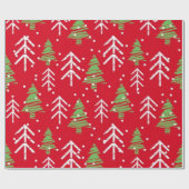 Naadloze Kerstpatronen Geschenktas Cadeaupapier (Vlak)