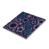 Naadloze kerstsierboom zonder zeuren tegeltje (Zijkant)