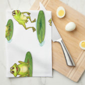 Naadloze kikkers theedoek (Quarter Fold)
