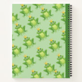 Naadloze kikkerspiraalsamenstelling notitieboek (Achterkant)