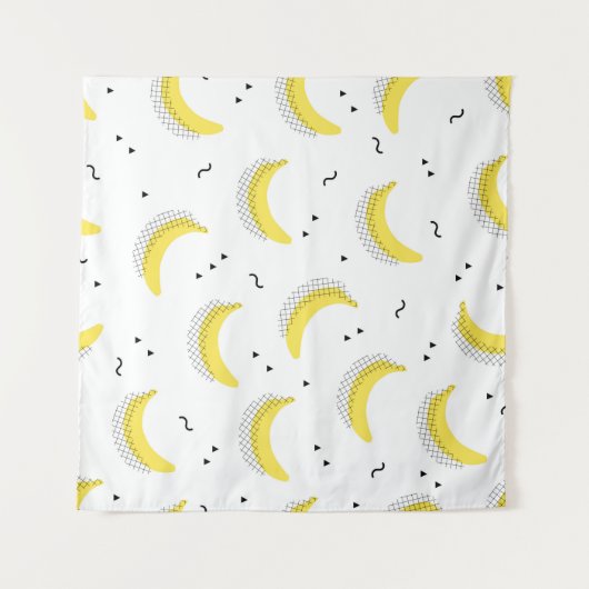 naadloze kinderen achtergrond. Abstracte geometrie Wandkleed (Voorkant (horizontaal))