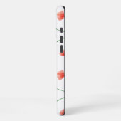 Naadloze klaprozen bloem achtergrond iPhone hoesje (Linkerkant)