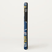 Naadloze kleine bloemen floreel patroon navy vi Case-Mate iPhone case (Achterkant/links)