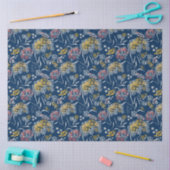 Naadloze kleine bloemen floreel patroon navy vi tissuepapier (Craft)