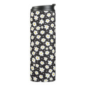 Naadloze kleine  vormgeving achtergrond thermosbeker (Gedraaid links)