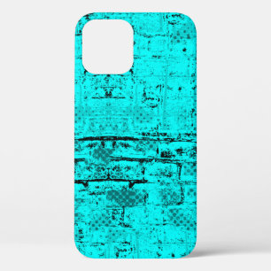 Naadloze kleur grijpturquoise. Halftone elementen Case-Mate iPhone Case