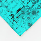 Naadloze kleur grijpturquoise. Halftone elementen Fleece Deken (Hoek)