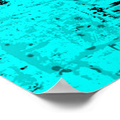 Naadloze kleur grijpturquoise. Halftone elementen Poster (Hoek)