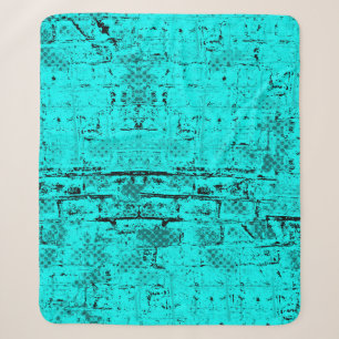 Naadloze kleur grijpturquoise. Halftone elementen Sherpa Deken