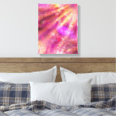 naadloze kleur paars, roze canvas afdruk (Insitu (Slaapkamer))