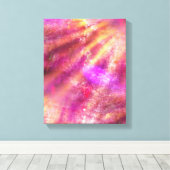 naadloze kleur paars, roze canvas afdruk (Insitu (Houten vloer))