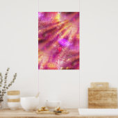 naadloze kleur paars, roze poster (Keuken)