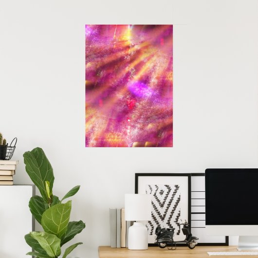 naadloze kleur paars, roze poster (Thuiskantoor)