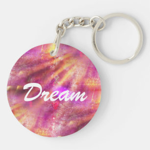 naadloze kleur paars, roze sleutelhanger