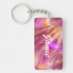 naadloze kleur paars, roze sleutelhanger
