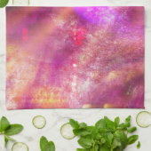 naadloze kleur paars, roze theedoek (Gevouwen)