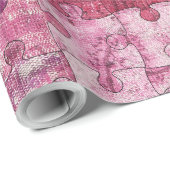 Naadloze kleuren Puzzle Patroon Cadeaupapier (Rol Hoek)