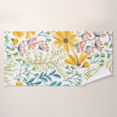 Naadloze kleurige florale achtergrondpatroon. badhanddoek (Badhanddoek)