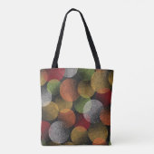 Naadloze kleurrijke cirkels patroon. Abstracte vin Tote Bag (Achterkant)
