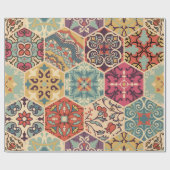 Naadloze kleurrijke patchwork-tegel met de islam, cadeaupapier (Vlak)