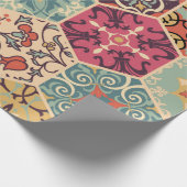 Naadloze kleurrijke patchwork-tegel met de islam, cadeaupapier (Hoek)