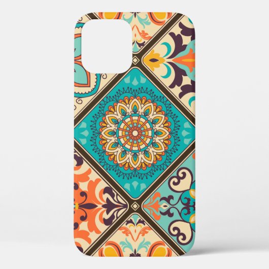 Naadloze kleurrijke patchwork-tegel met de islam, Case-Mate iPhone case (Achterkant)