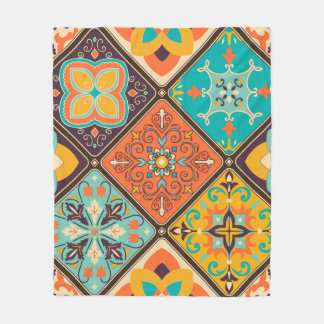 Naadloze kleurrijke patchwork-tegel met de islam,  fleece deken