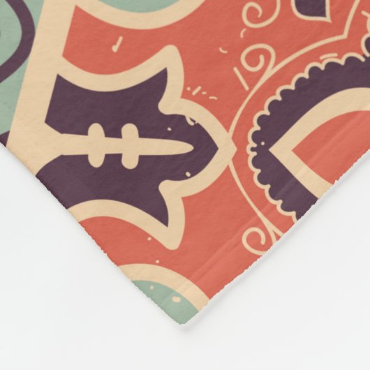 Naadloze kleurrijke patchwork-tegel met de islam,  fleece deken (Hoek)