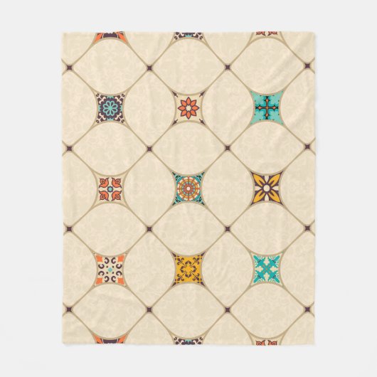Naadloze kleurrijke patchwork-tegel met de islam,  fleece deken (Voorkant)