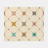 Naadloze kleurrijke patchwork-tegel met de islam,  fleece deken (Voorkant (Horizontaal))