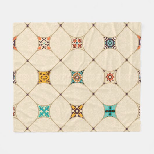 Naadloze kleurrijke patchwork-tegel met de islam,  fleece deken (Voorkant (Horizontaal))
