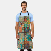 Naadloze kleurrijke patchwork-tegel met de islam, schort (Gedragen)