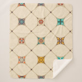 Naadloze kleurrijke patchwork-tegel met de islam,  sherpa deken (Voorkant)