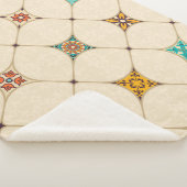 Naadloze kleurrijke patchwork-tegel met de islam,  sherpa deken (3/4)