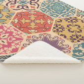 Naadloze kleurrijke patchwork-tegel met de islam,  sherpa deken (3/4)