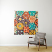 Naadloze kleurrijke patchwork-tegel met de islam, wandkleed (In Situ (horizontaal))