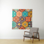 Naadloze kleurrijke patchwork-tegel met de islam, wandkleed (In situ)