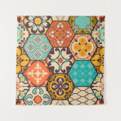 Naadloze kleurrijke patchwork-tegel met de islam, wandkleed (Voorkant (horizontaal))