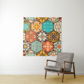 Naadloze kleurrijke patchwork-tegel met de islam, wandkleed (In situ)