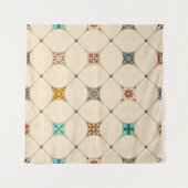 Naadloze kleurrijke patchwork-tegel met de islam, wandkleed (Voorkant (horizontaal))