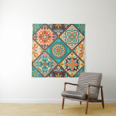 Naadloze kleurrijke patchwork-tegel met de islam,  wandkleed (In Situ (horizontaal))