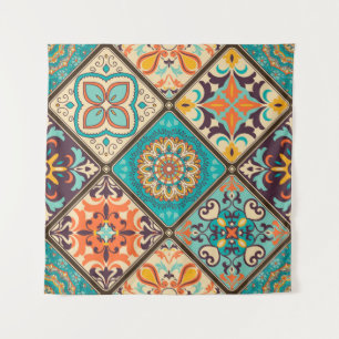 Naadloze kleurrijke patchwork-tegel met de islam, wandkleed