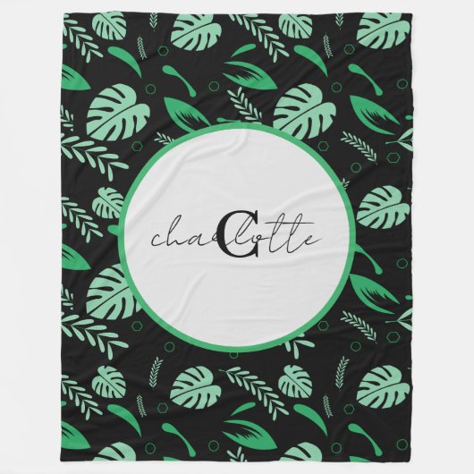 Naadloze kleurrijke zomerpatronen - Aangepaste naa Fleece Deken (Voorkant)