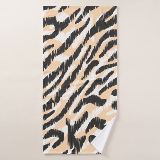 Naadloze  krabbel-zebra beschermhuls badhanddoek (Badhanddoek)