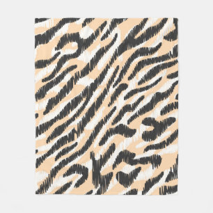 Naadloze krabbel-zebra beschermhuls fleece deken