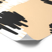 Naadloze  krabbel-zebra beschermhuls poster (Hoek)