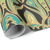 Naadloze kunstversiering in Art Nouveau-stijl Cadeaupapier (Rol Hoek)