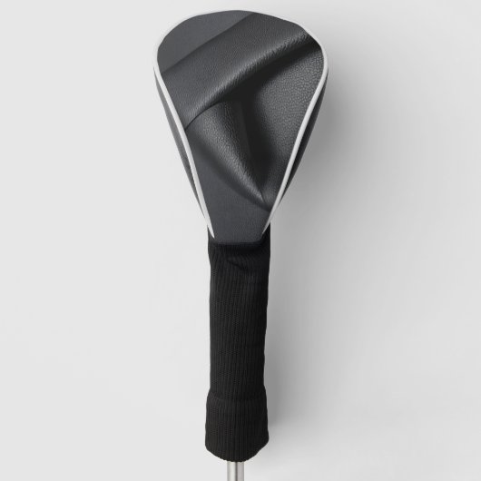 Naadloze lederen textuur patroon golfheadcover (Voorkant)