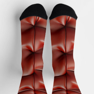 Naadloze lederen textuur patroon sokken