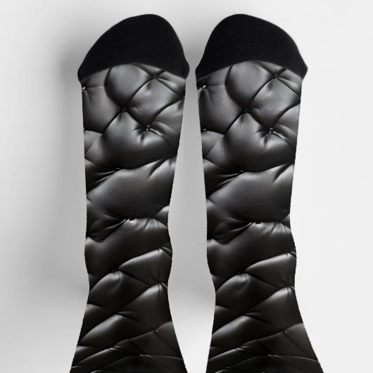 Naadloze lederen textuur patroon sokken (Top)